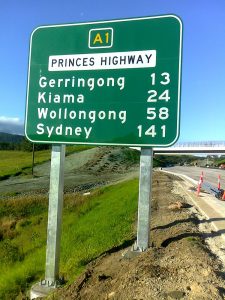 Princes Highway Sign